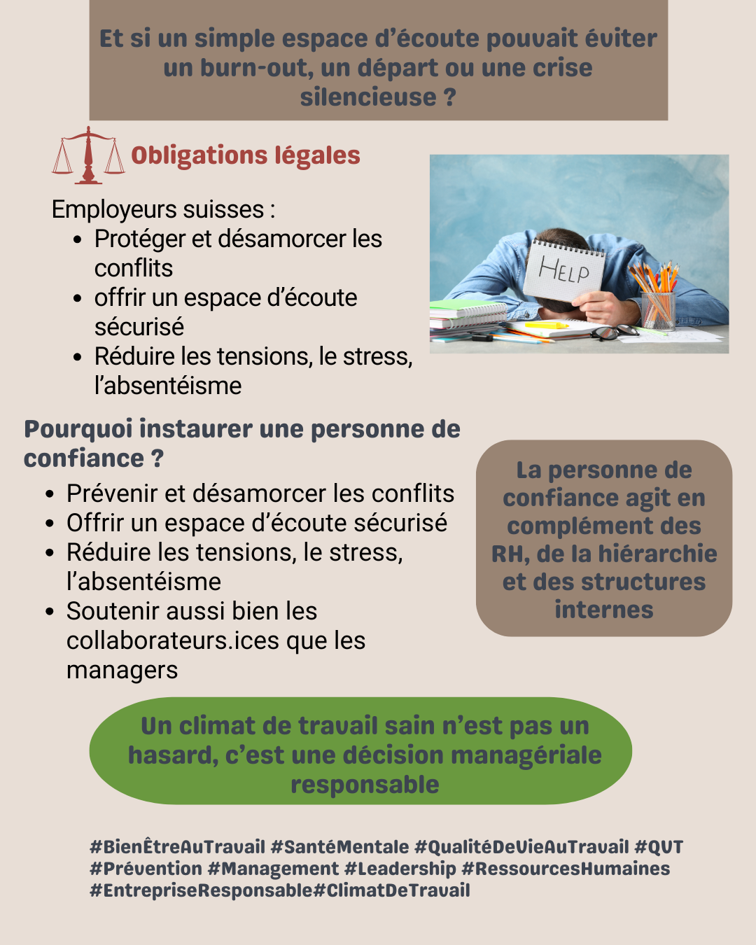 Vous n'avez pas encore de personne de confiance dans votre entreprise ? contactez-moi